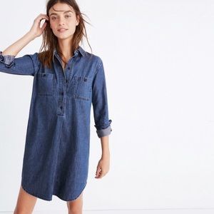 Madewell // Denim Popover Shirtdress